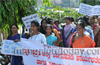 Mangalore: Anganwadi workers demand salary hikes and other benefits